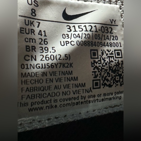 Men’s Triple Black Air Force 1 High Tops Size Size 8 - Picture 8 of 13